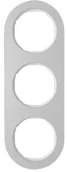 Klawisze i ramki - Berker R.classic aluminium/biały ramka 3 B_10132074 - miniaturka - grafika 1