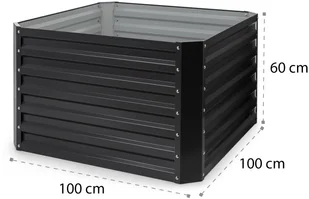 Blumfeldt High Grow Straight, podniesiona grządka, 100x60x100cm, 600l, stal GDMB4-HighGrow100-AN - Donice - miniaturka - grafika 8