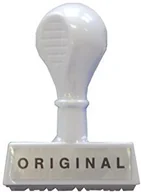 Pieczątki - Wedo 19329 łożyska pieczęć tekstowa oryginalne, tworzywo sztuczne, szerokość linii wysokość czcionki wynosi ok. 45 MM, 5,5 MM, ergonomiczny uchwyt, biały 19329 - miniaturka - grafika 1