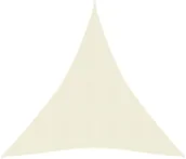 Parasole ogrodowe - VidaXL Żagiel przeciwsłoneczny, 160 g/m, kremowy, 4x5x5 m, HDPE 311206 VidaXL - miniaturka - grafika 1