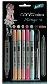 Kredki, ołówki, pastele i pisaki - Copic copic Ciao zestaw 5 + 1 zestaw Manga 7 kolory 22075564 nowy zestaw zestaw marker Manga koloru CZ22075564 - miniaturka - grafika 1