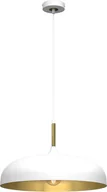 Lampy sufitowe - Milagro Lampa wisząca LINCOLN WHITE/GOLD 1xE27 MLP7899 - miniaturka - grafika 1