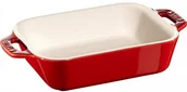 Formy do ciast - Staub COOKING PROSTOKĄTNY PÓŁMISEK CERAMICZNY 400 ML 14 X 11 CM CZERWONY CERAMIKA 40511-139-0 - miniaturka - grafika 1