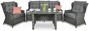 Focus Garden Komplet mebli Trivento 3 Garden, Grey Dining, 4 elementy - Meble ogrodowe Focus Garden Komplet mebli Trivento 3 Garden, Grey Dining, 4 elementy - Meble ogrodowe - miniaturka - grafika 4