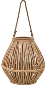 Świeczniki - vidaXL vidaXL Wiszący lampion na świece, wiklinowy, naturalny - miniaturka - grafika 1