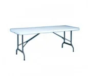 Obcojęzyczne książki kulinarne - Saro impreza 182 składany, metalowy, biały, 76 x 183 x 72 cm PARTY 182 - miniaturka - grafika 1