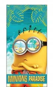 Okrycia kąpielowe dla dzieci - Ręcznik bawełniany dziecięcy Minionki 70x140 cm - miniaturka - grafika 1