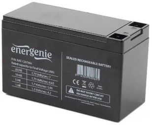 Gembird Akumulator uniwersalny 12V/7Ah AZGEMUAZ004 [483200] - Baterie i akcesoria - miniaturka - grafika 2