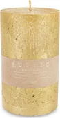 Świece - Art Pol Pol Pl Złoty Świeca Rustic Metalic Walec Duży 143624 - miniaturka - grafika 1