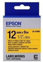 Epson LK-4YBW Strong Adhesive Black on Yellow 12mmx9m C53S654014 - Papier do drukarek - miniaturka - grafika 2