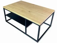 Ławy i stoliki kawowe - S&w Design Stolik kawowy 100x60 Industrial Loft LITY DĄB SKP401006049D - miniaturka - grafika 1