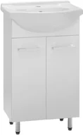 Szafki łazienkowe - Astor Zestaw Lupo 45 cm szafka z umywalką biała - miniaturka - grafika 1