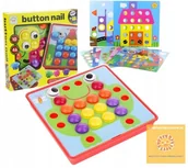 Zabawki kreatywne - Układanka Guzikowa Mozaika STREFADZIECIAKOW.PL KX661 - miniaturka - grafika 1