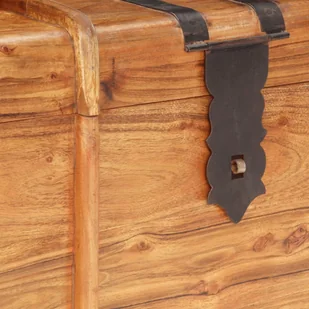 vidaXL Skrzynia, 90x40x40 cm, lite drewno akacjowe vidaXL - Pudła i pojemniki do przechowywania - miniaturka - grafika 18