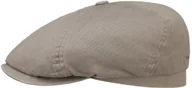 Czapki męskie - Plaski Kaszkiet Cotton Twill by Stetson, szarobrązowy, S (54-55 cm) - miniaturka - grafika 1