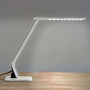 Lampenwelt Bardzo nowoczesna lampka na biurko LED Eleni biala - Lampy stojące - miniaturka - grafika 3