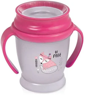 Lovi Kubek niekapek INDIAN SUMMER 360° 12m+ 250ML  lis : Kolor - Różowy - Kubki dla dzieci - miniaturka - grafika 18