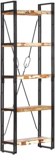 vidaXL 5-poziomowy regał na książki, 60x30x180 cm, drewno z odzysku - Regały - miniaturka - grafika 8