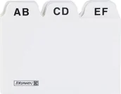 Przekładki do segregatorów - Brunnen 1023718 karty informacyjno-/fiszek Register (A-Z, karton, wiodący A8) Szary 1023718 - miniaturka - grafika 1