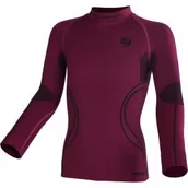 Bluzy narciarskie - Brubeck Bluza thermo jr ls11450-303 fioletowy BLUZA JR THERMO 92/98 JAGOD - miniaturka - grafika 1