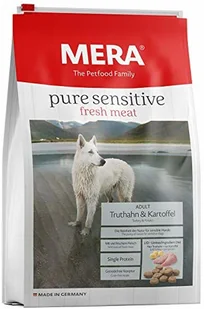 Mera Dog karma dla psów Pure Sensitive Fresh Meat indyk i ziemniaki, 12,5 kg 057150 - Sucha karma dla psów Mera Dog karma dla psów Pure Sensitive Fresh Meat indyk i ziemniaki, 12,5 kg 057150 - Sucha karma dla psów - miniaturka - grafika 1