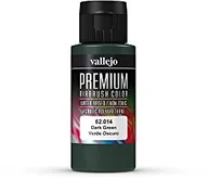 Akcesoria i części modelarskie - Vallejo vallejo Premium RC kolorów farb akrylowych do modelarstwa/Airbrush 60 ML, ciemnozielony 62014 - miniaturka - grafika 1