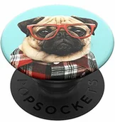 Uchwyty samochodowe do telefonów - PopSockets PopSockets PopGrip - Rozkładany uchwyt i podstawka do telefonów oraz tabletów z wymiennymi krążkami PopTops - Studious Stu 801135 - miniaturka - grafika 1