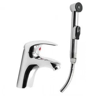 Sapho Bateria umywalkowa z prysznicem bidetowym chrom 1209-05 - Baterie umywalkowe - miniaturka - grafika 2