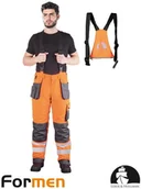Odzież robocza - Leber & Hollman LH-FMNWX-B - Spodnie ochronne ocieplane ogrodniczki FORMEN, odpinane szelki, liczne kieszenie 3 kolory - M-3XL. - miniaturka - grafika 1