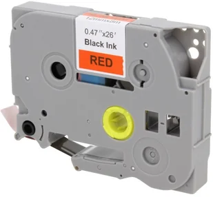 Brother Zamiennik taśmy TZE-431 12mm czerwony/czarny - Etykiety do drukarek - miniaturka - grafika 2