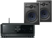 Zestawy stereo - Yamaha RX-A6A czarny + 2x CWM663 biały - miniaturka - grafika 1