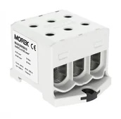 Kostki, złączki, wtyczki - Geberit MOREK szynowa 6-95mm2 szara 6 otwor AL/CU 1000V TH35 1P MAA3095A10 Morek 4313 MAA3095A10 - miniaturka - grafika 1