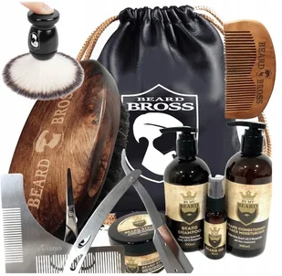 Zestaw do Golenia Brzytwa Pas Pędzel Skrzynka - Zestawy kosmetyków męskich - miniaturka - grafika 2