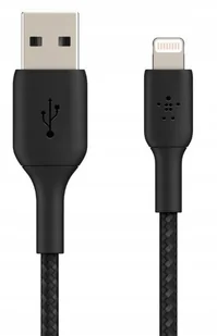 Belkin Kabel Boost Charge Braided USB-A do Lightning 1m, czarny 745883788729 - Kable USB - miniaturka - grafika 2