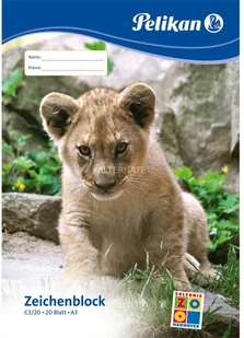 Pelikan 224840 blok rysunkowy DIN A3, 20 arkuszy w bloku, 100 g/cm2, 1 szt. 224840 - Podobrazia, bloki, papiery Pelikan 224840 blok rysunkowy DIN A3, 20 arkuszy w bloku, 100 g/cm2, 1 szt. 224840 - Podobrazia, bloki, papiery - miniaturka - grafika 2