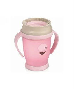 Lovi Kubek Niekapek 360 Retro Z Uchwytami 210 Ml Miętowy - Kubki dla dzieci - miniaturka - grafika 4