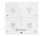 Systemy inteligentnych domów - Grenton Grenton TOUCH PANEL 4B CUSTOM ICON TF-Bus biały ni - miniaturka - grafika 1