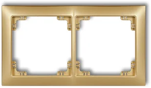 Karlik Ramka podwójna DECO Złoty 8DRSO-2 - Klawisze i ramki - miniaturka - grafika 2