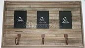Ramki na zdjęcia - NA Jolipa DREWNIANA RAMKA 3 ZDJĘCIA - Z WIESZAKAMI - Styl Rustykalny - miniaturka - grafika 1