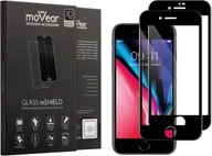 Szkła hartowane na telefon - movear 2 szt. Szkło Hartowane 3D Apple iPhone 8 / 7 (4.7") na Cały Ekran GLASS mSHIELD 3D PRO czarne pyłoszczelne pełny klej A0I87G3P14ABK2 - miniaturka - grafika 1