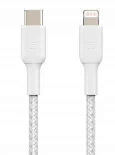 Belkin Kabel Boost Charge Braided USB-C do Lightning 1m, biały 745883788439 - Kable USB - miniaturka - grafika 2