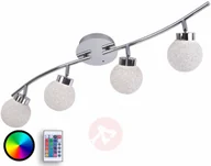Lampy sufitowe - Połyskująca lampa sufitowa Miko, LED RGBW, ZS - miniaturka - grafika 1