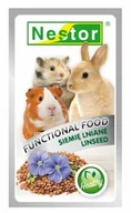 Przysmaki dla gryzoni - Nestor ŻYWNOŚĆ FUNKCJONALNA - SIEMIĘ LNIANE DLA GRYZONI I KRÓLIKÓW 20g - miniaturka - grafika 1