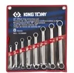 KING TONY Zestaw kluczy oczkowych prostych 1C08MR 6-22 mm - Zestawy narzędziowe - miniaturka - grafika 2