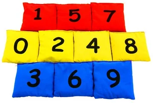 Akson Woreczki gimnastyczne - cyferki 6 kolorów (10 szt) CYFRY - Wyposażenie sportowe i gimnastyczne - miniaturka - grafika 5