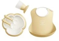 Baby Bjorn Zestaw obiadowy, Powder Yellow - Zestawy naczyń dla dzieci - miniaturka - grafika 2