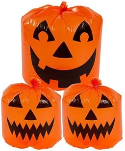 Amscan Torby w kształcie dyni 2x76cm i 1x120cm 3 szt. 190283-55 - Halloween - miniaturka - grafika 2