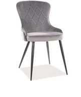 Krzesła - Signal KRZESŁO LOTUS VELVET SZARY BLUVEL 14 LOTUSVCSZ - miniaturka - grafika 1
