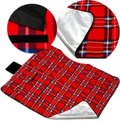 Koce piknikowe - Koc Piknikowy Wodoodporny Mata Plażowa 200x200 - miniaturka - grafika 1