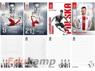 Inter-druk NOTES A6 50 KARTEK KRATKA Z PODDRUKIEM PZPN - Szkolne artykuły papiernicze - miniaturka - grafika 2